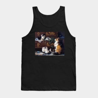 Cat and her Kittens Tank Top